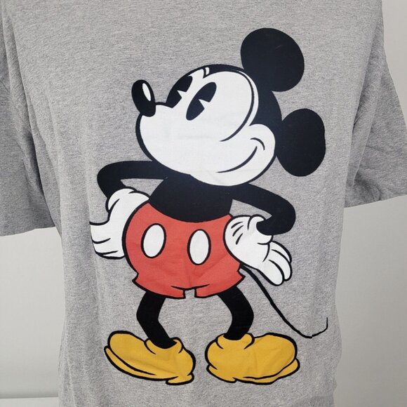 Disney Other - Disney Mickey Mouse Men's Gray Short Sleeve Tshirt T Shirt Size XXL 90% Cotton